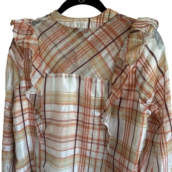 NWT Anthropologie Current Air Polly Ruffled Peasant Blouse, Size XS - Picture 9 of 11